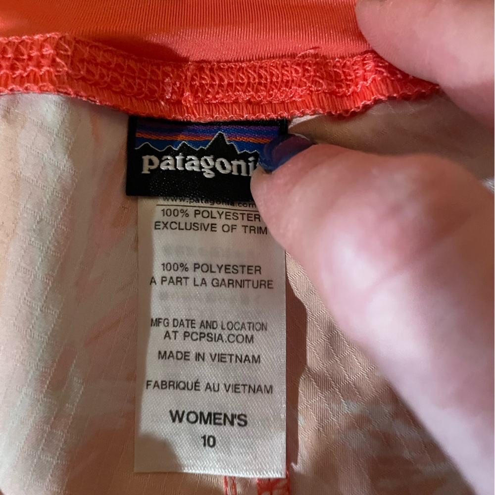 Patagonia shorts orange size 10
